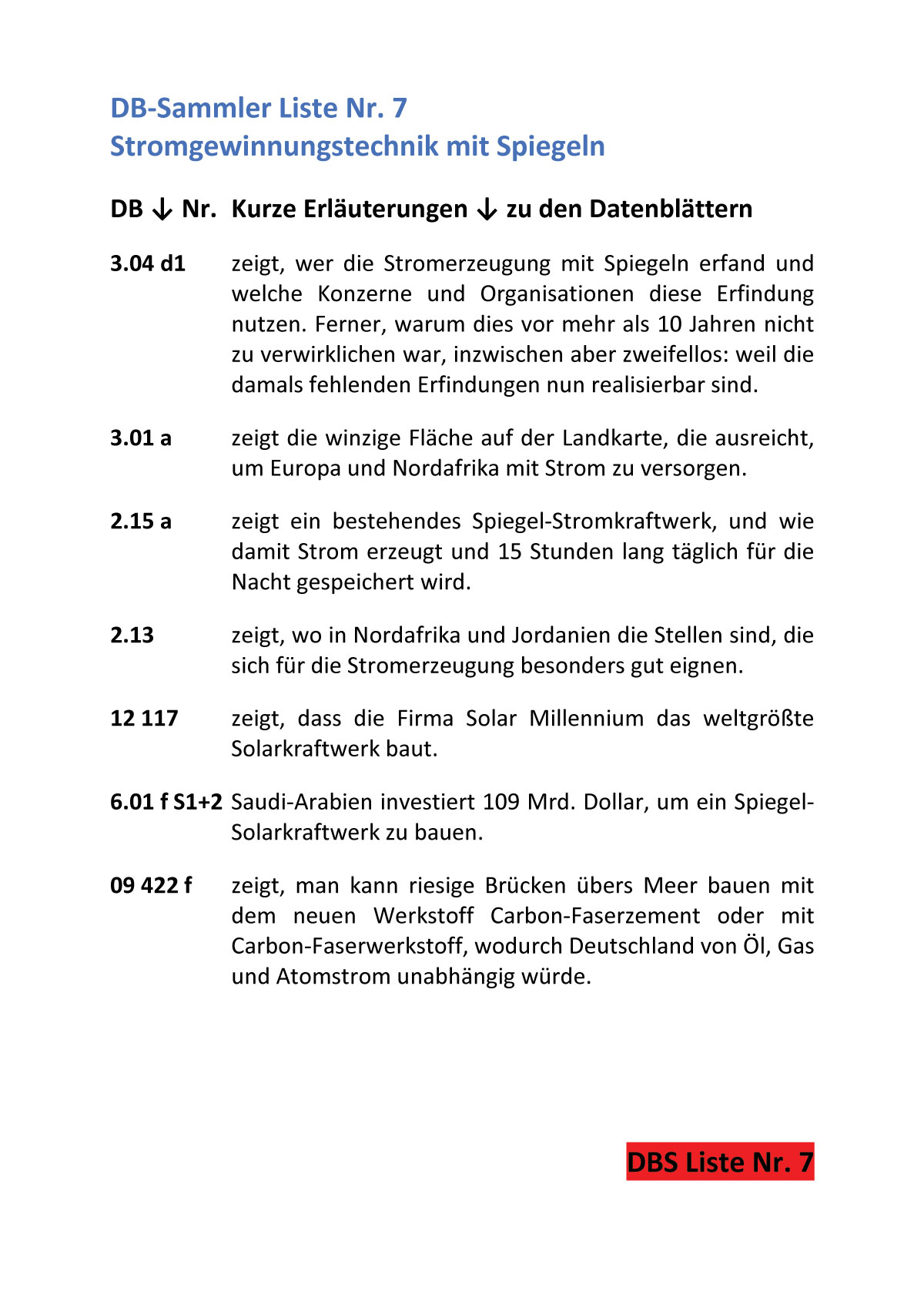 DBS 7 Technik der Stromgewinnung in der Wste Seite 1