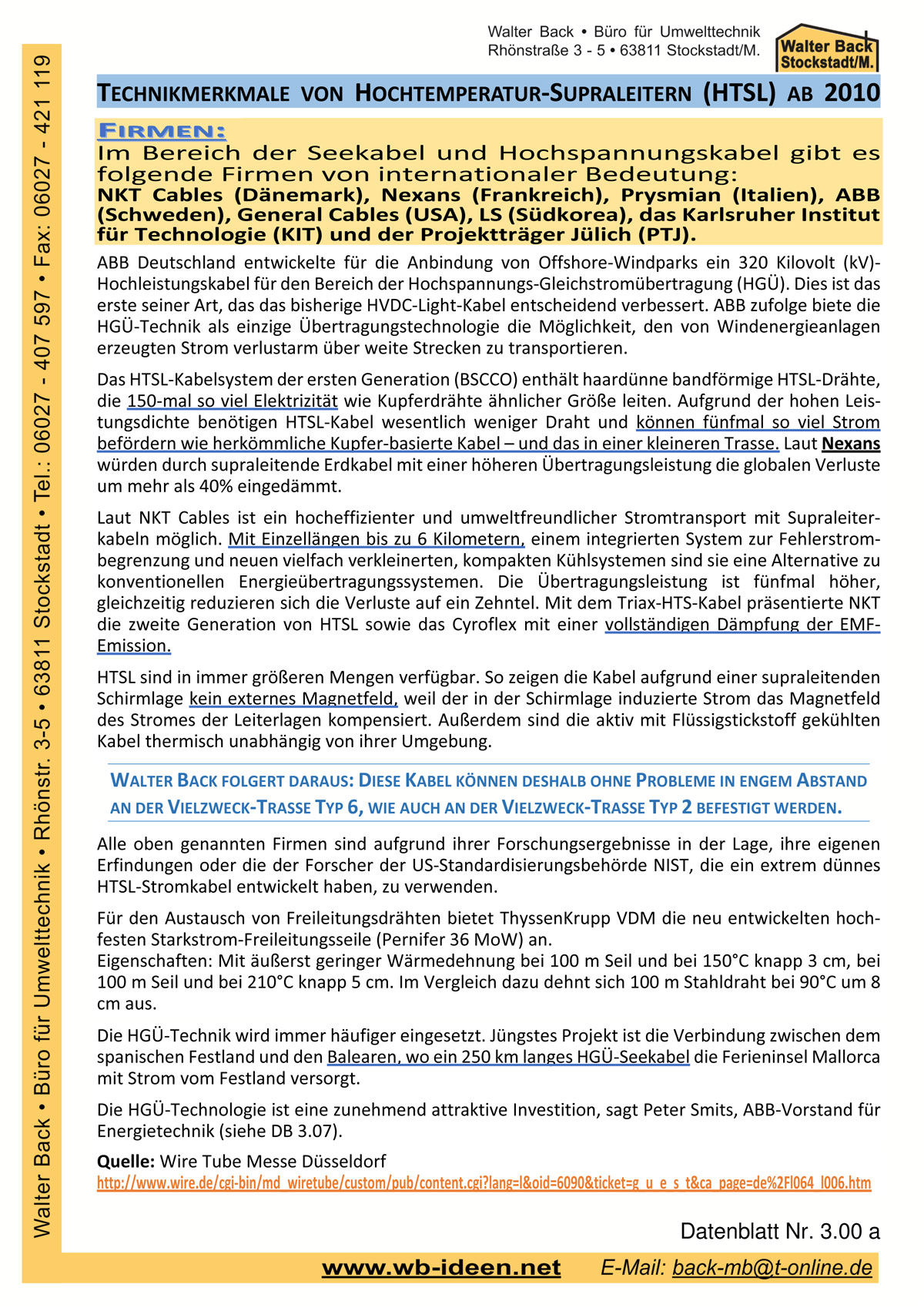 DBS 9 - die Technik vom HTS-Kabel-Wunder (Hochtemperatur-Supraleiter) Seite 7